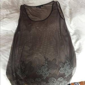 Banana republic Sheer floral top